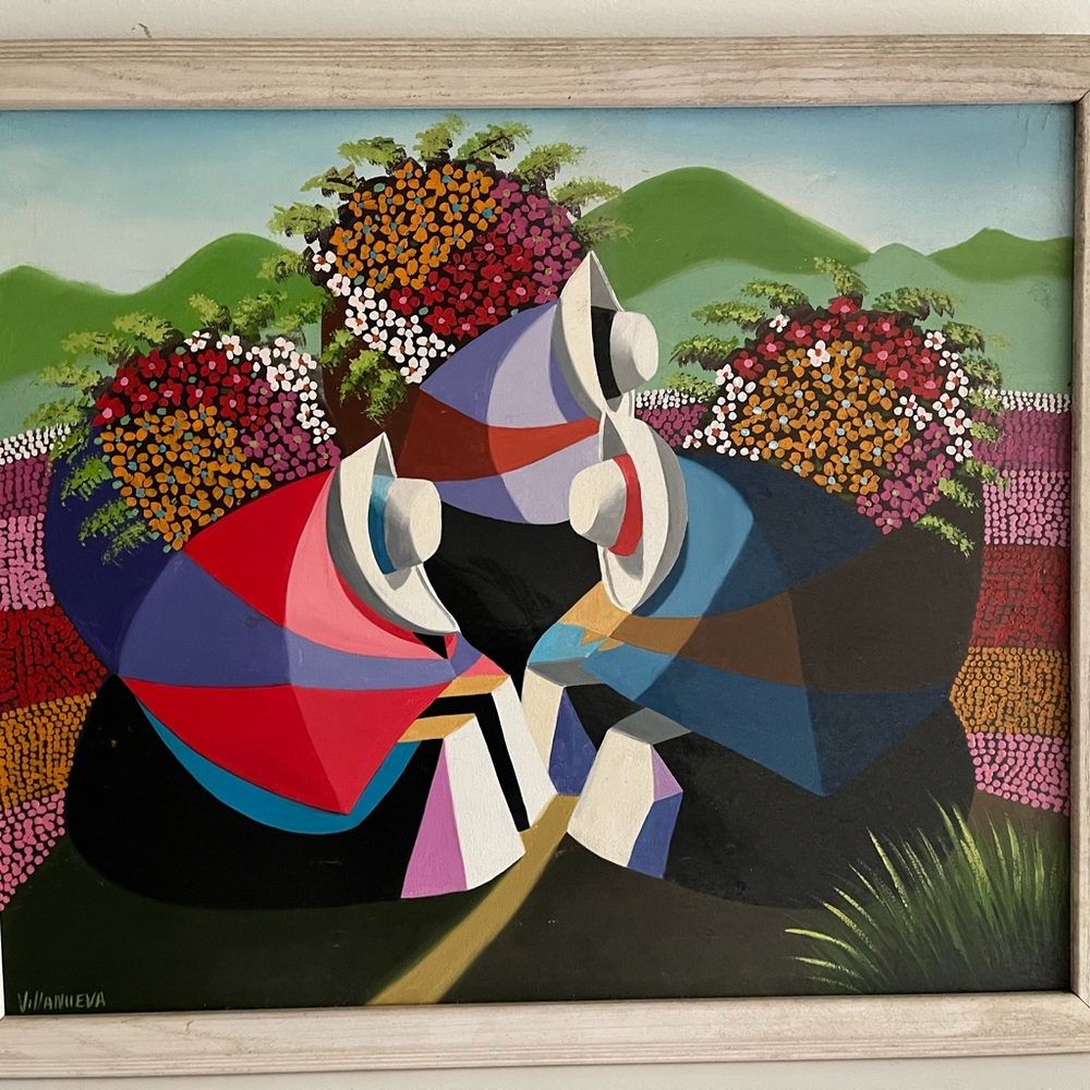 Signed South America Oil Painting